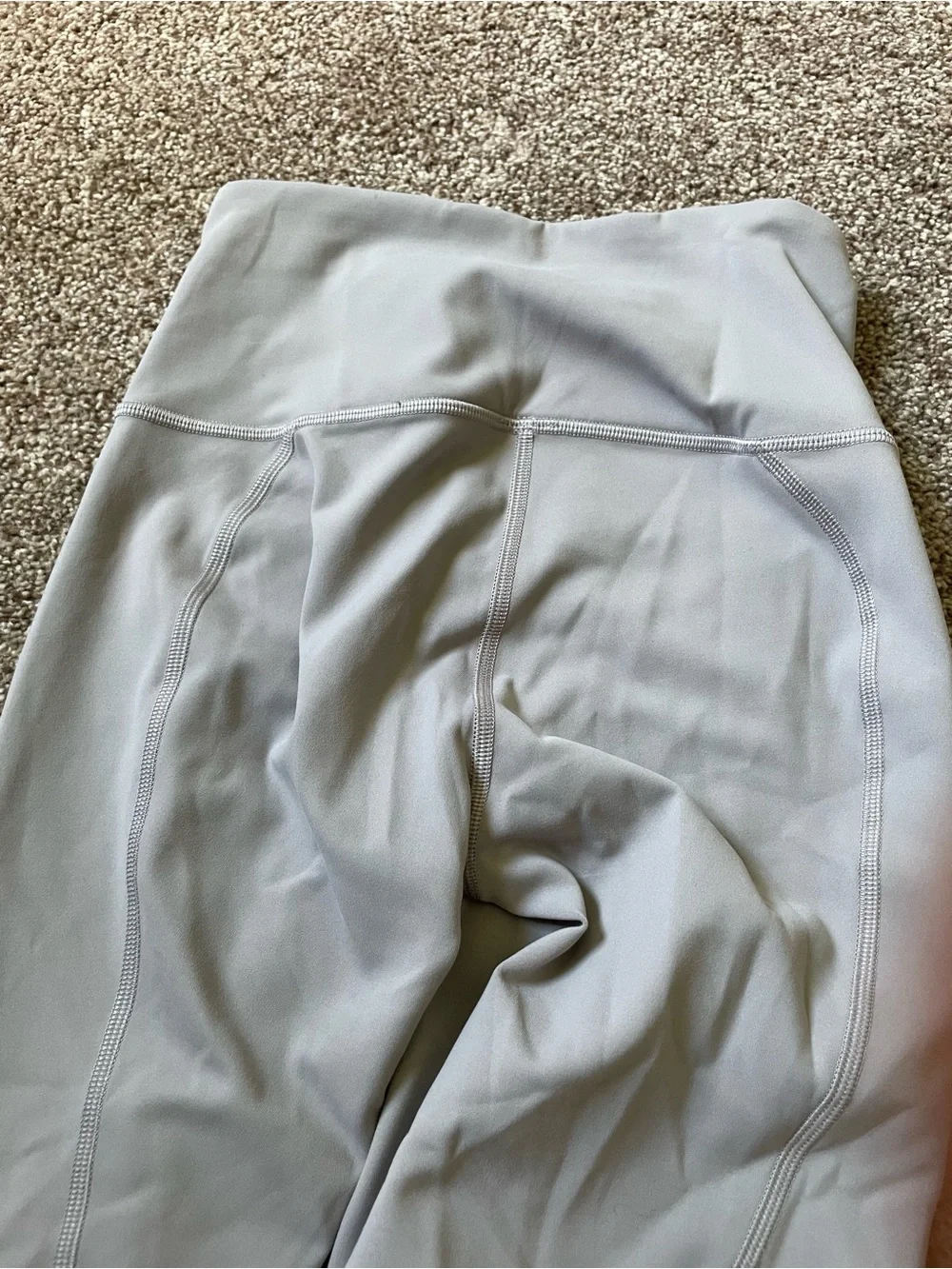 Lululemon Fast & Free High-Rise 25” Leggings Light Gray Size 4